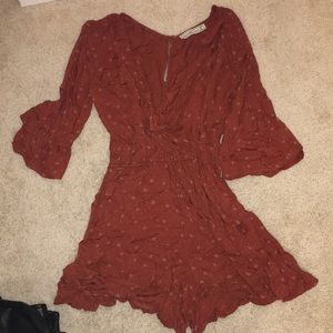 Orange Abercrombie romper